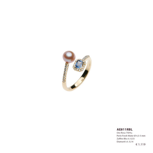 Anello con Perle Fresh Water Ø 4,5-5 mm