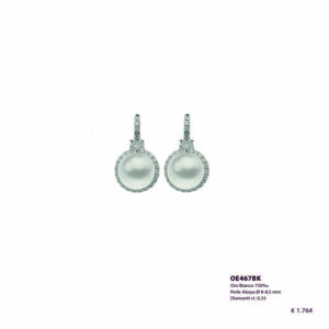 Pendente con Perle Akoya Ø 8-8,5 mm